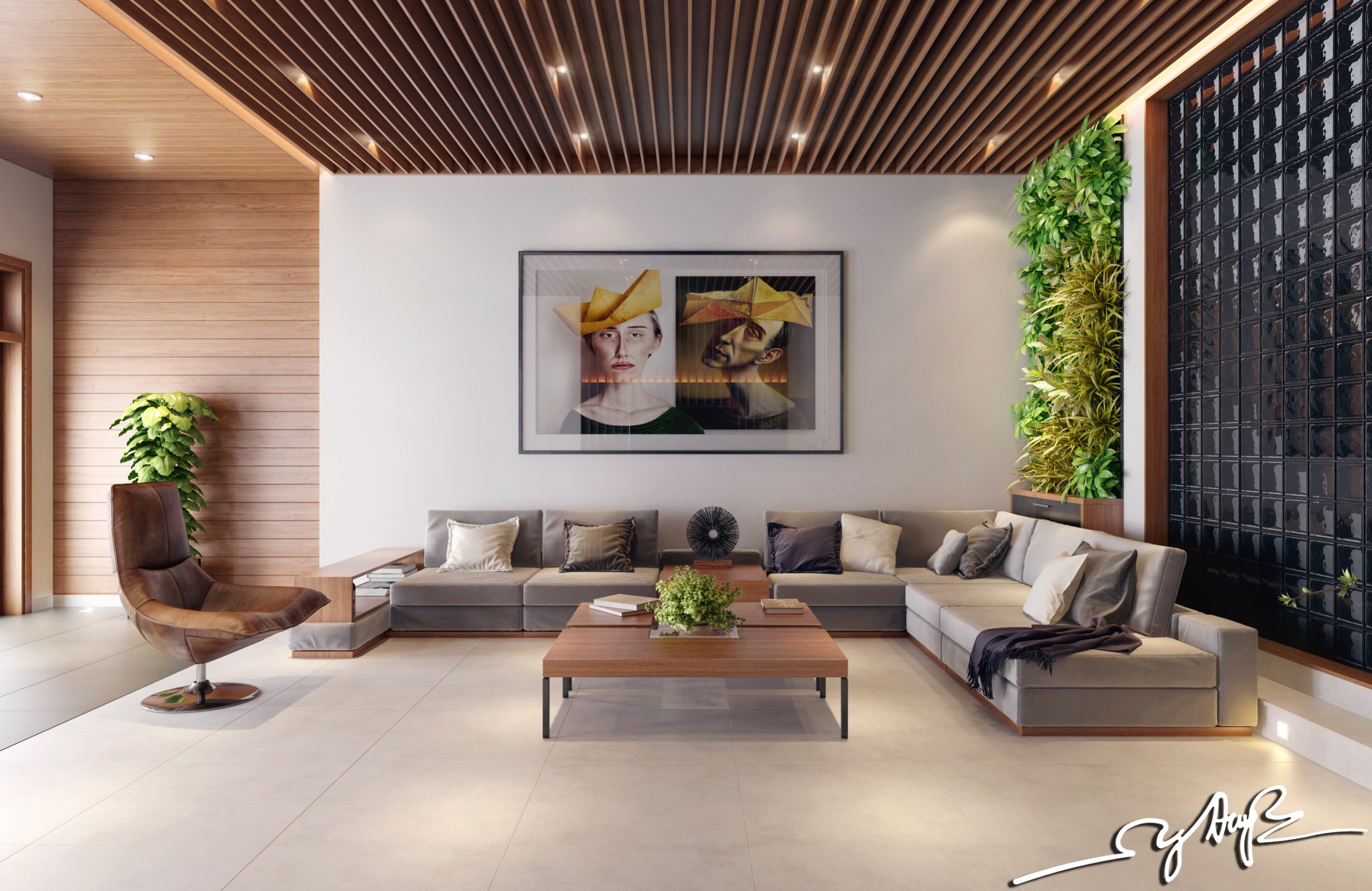 Interior Design Close To Nature: Rich Wood Themes And Indoor Vertical - Indoor Team Building Games Without Materials