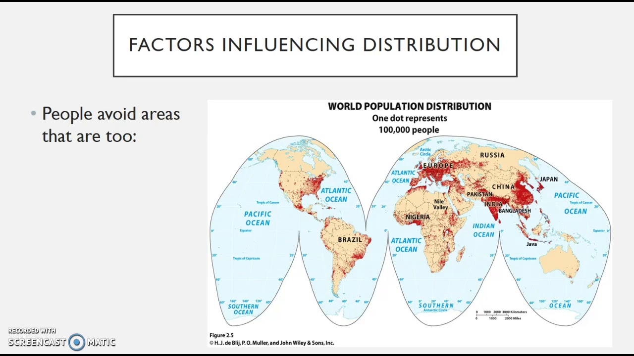 Intro to Population: Density & Distribution - YouTube - Differentiate Between Population Density And Population Distribution