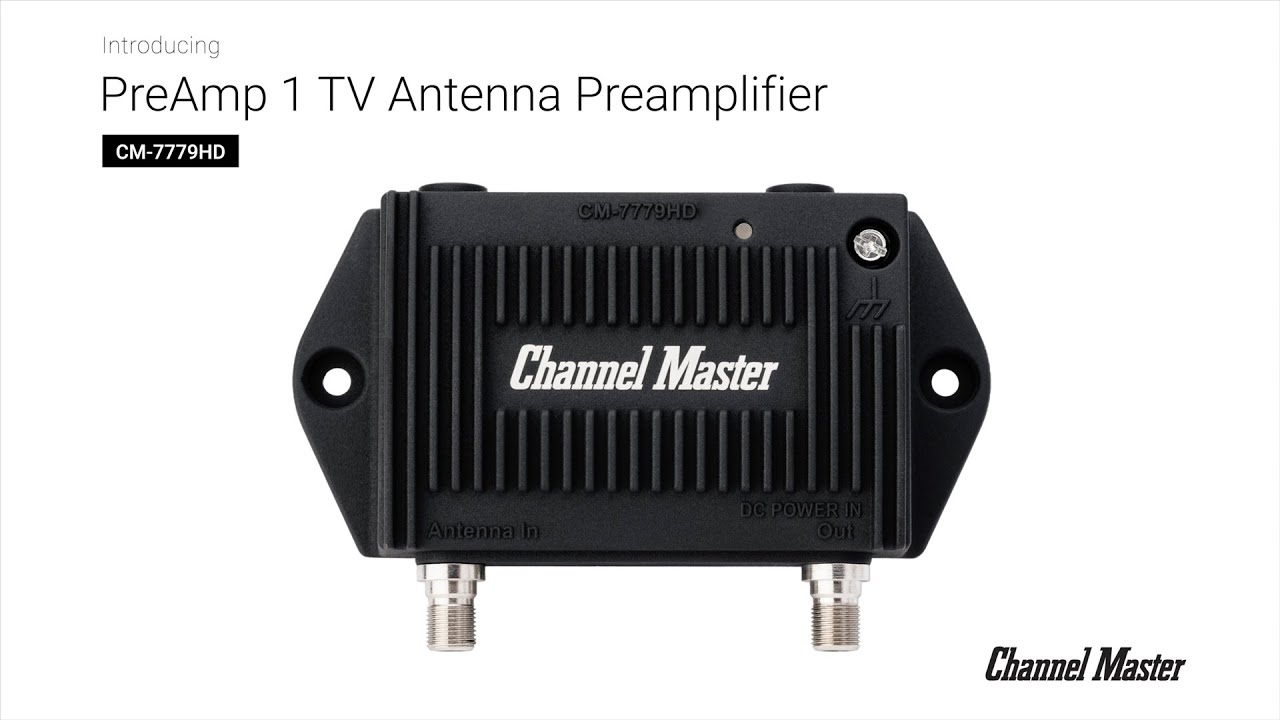 Introducing the Channel Master PreAmp 1 TV Antenna Preamplifier - OTA - Over The Air Tv Signal Amplifier