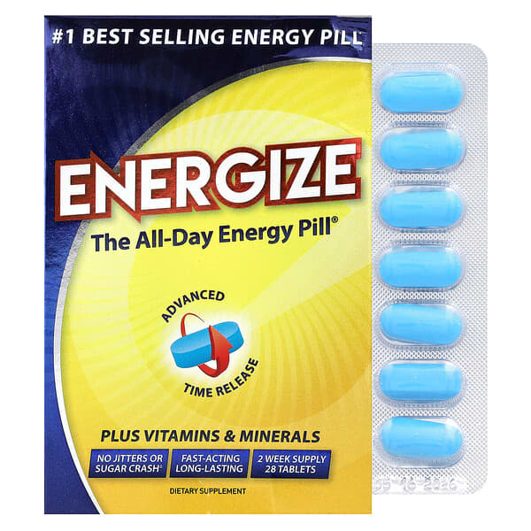 Isatori, Energize, The All-Day Energy Pill , 28 Tablets - Energize The All Day Energy Pill