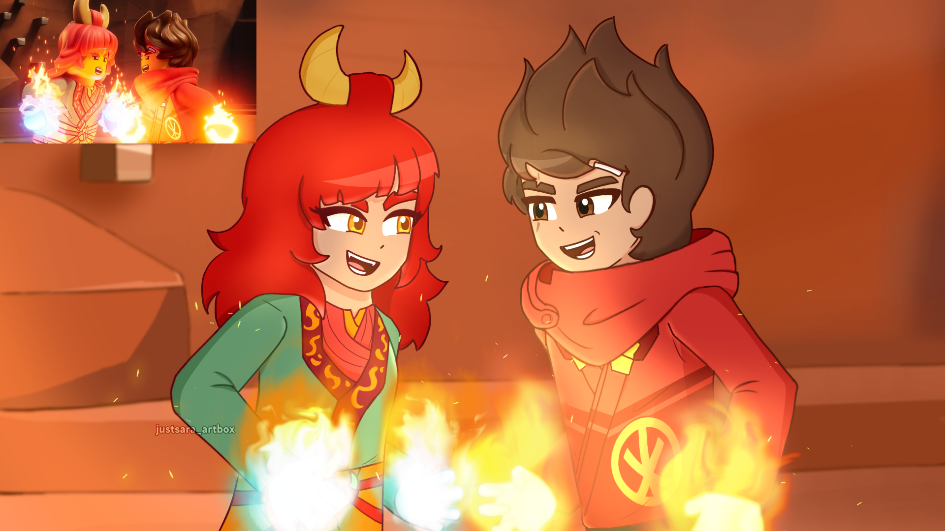 Kai and Wyldfyre screenshot redraw | Fandom - And All I Got Was This T Shirt