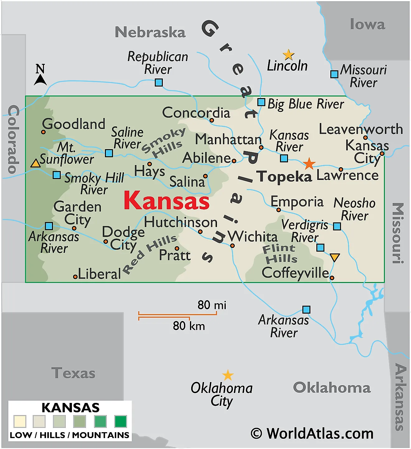 Kansas Physical Features - Kansas Dept For Aging And Disability Services