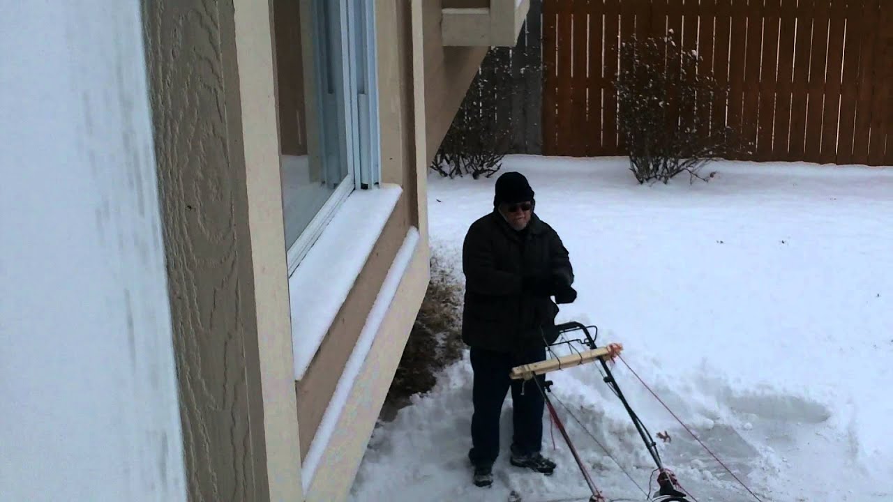 lawnmower snow plow video demo# 2 - YouTube - Plowz & Mowz - Snow Removal And Lawn Care Service