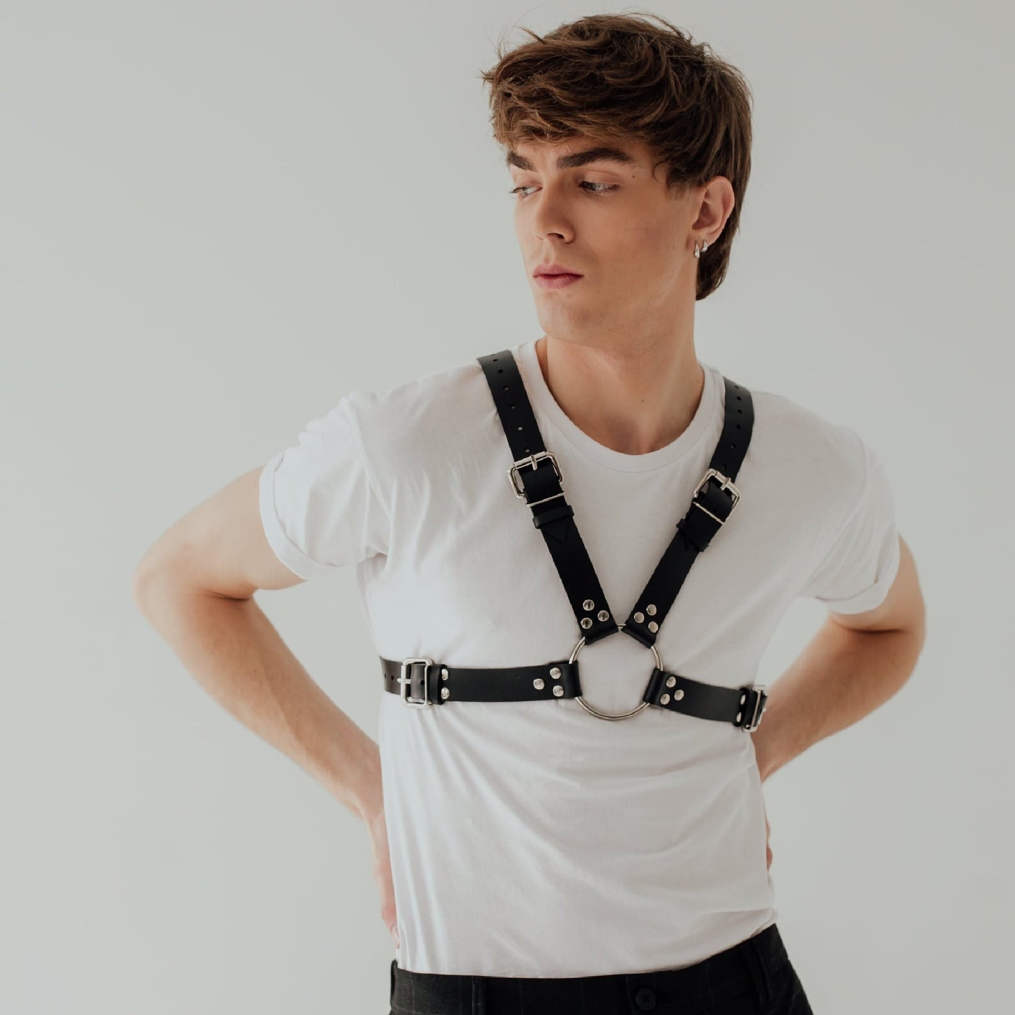 Leather Harness for Men With Silver Snap and Detachable Chain - Etsy - How To Harness The Hidden Power Of Boredom
