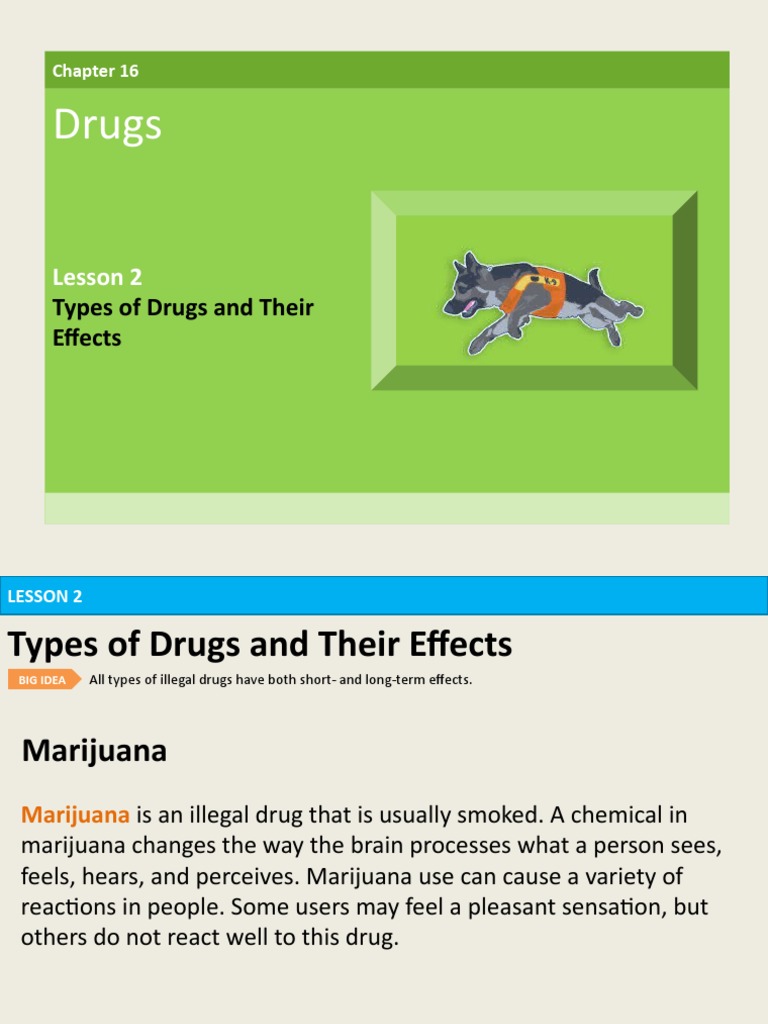 Acute Drug Effects Are Those That