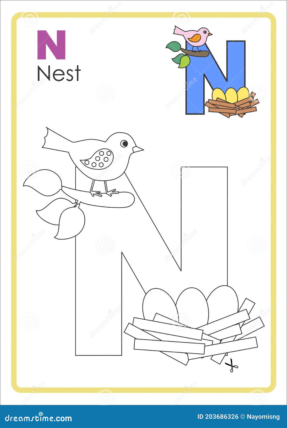 Letter N Crafts Printable - Don Cheto Al Aire Radio Station