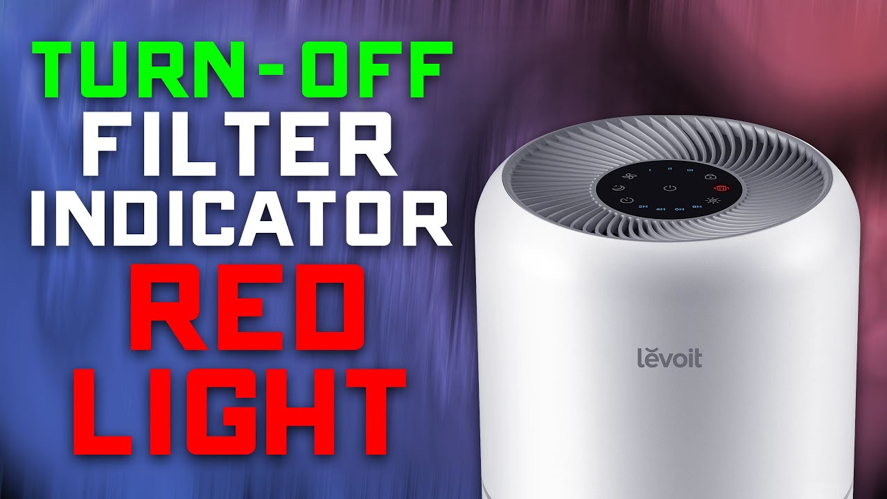 Levoit Air Cleaner - How to TURN OFF the Red Filter Replacement Light - How Long Does Levoit Filter Last