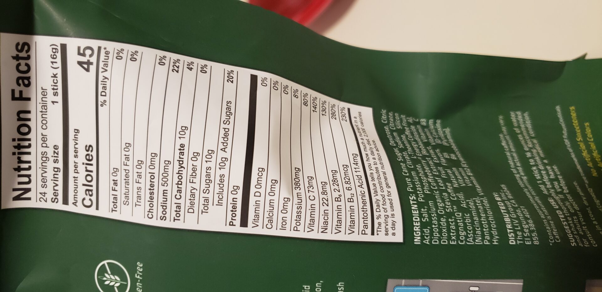 Liquid I.V. Energy Multiplier - Packaged Food Reviews - How Many Calories In Liquid Iv