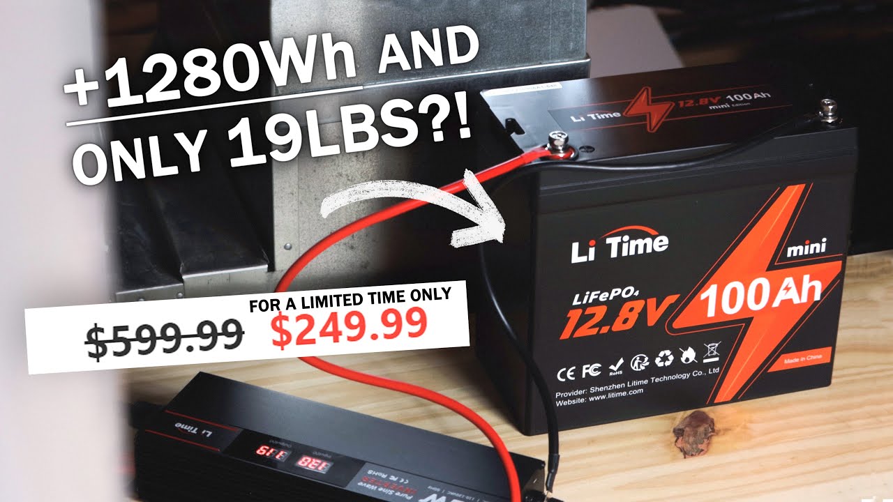 Litime 12v 100ah mini lifepo4 Lithium Battery - Unboxing This Upgraded - Litime 12v 100ah Mini Lifepo4 Lithium Battery