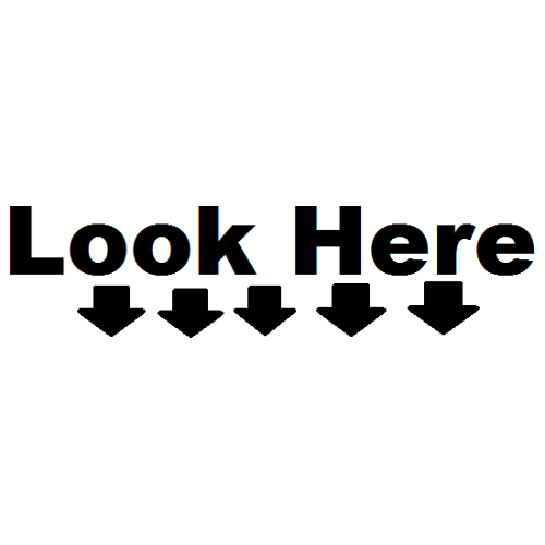 Look Here downward pointing arrows - Booth Junkie - Look For The Hidden Area Shown In The Memory