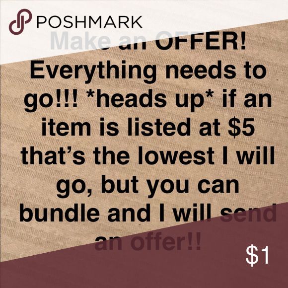 Make an offer!! bundle and save! Any and everything! Make an offer or - Offer 05 Moved To Standard Purch