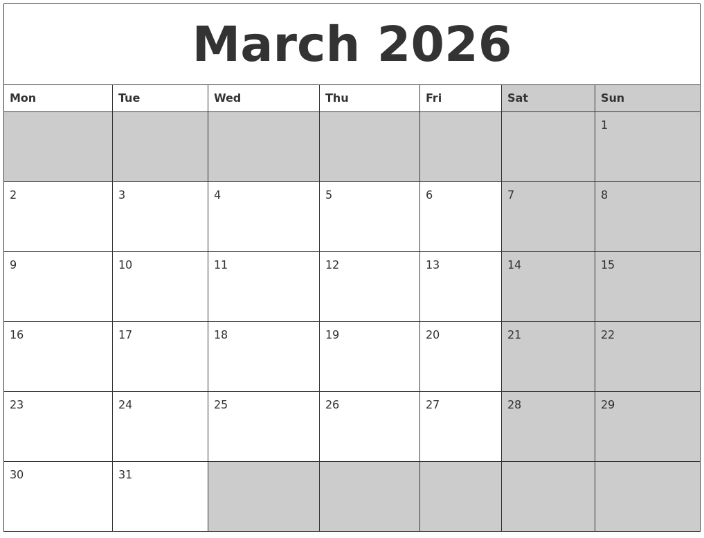 How Many Months Till March 2026