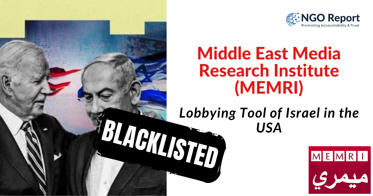 Middle East Media Research Institute (MEMRI) - NGO Report - Middle East Media Research Institute Memri