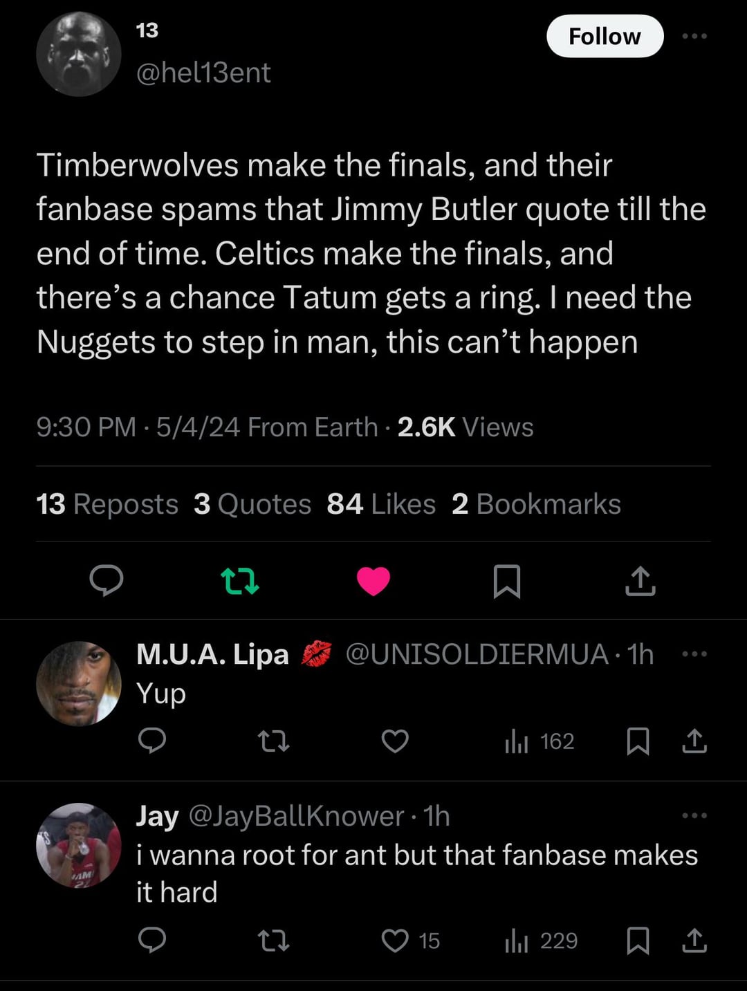 Might have to deactivate if Timberwolves win a ring man... : r/heat - Do The Timberwolves Have A Ring
