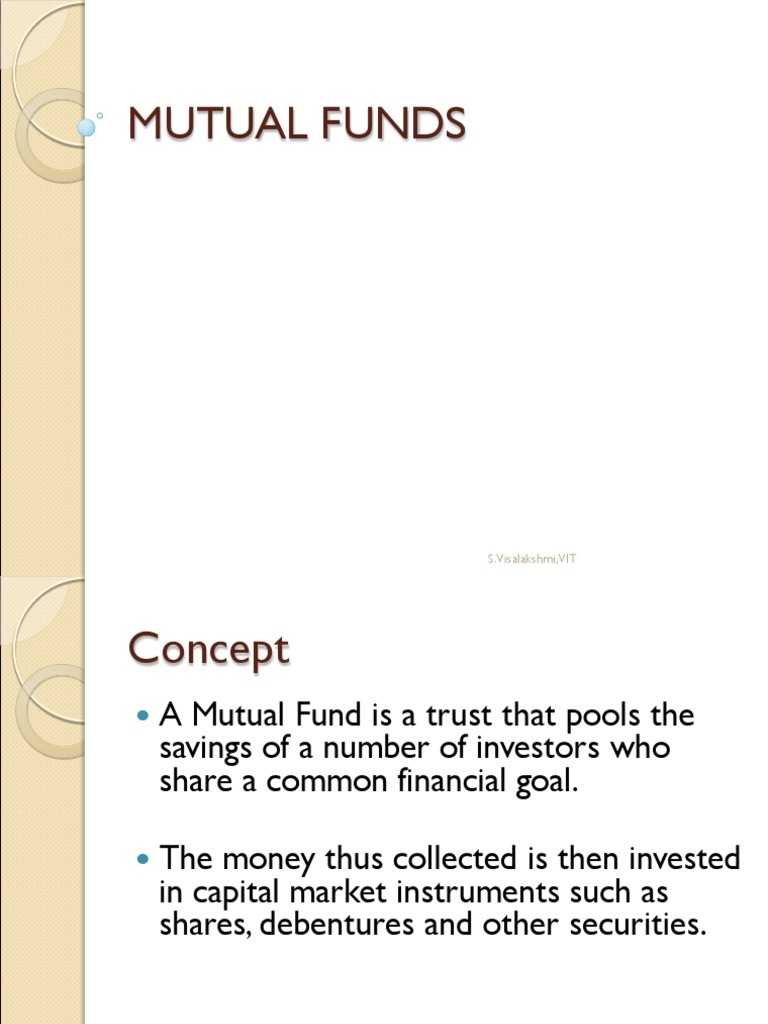 Mutual Funds Provide The Following For Their Shareholders