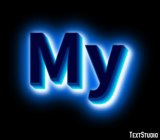 My | 3D With Blue Glow | Text Effect Generator - My Phd Weight Loss Cost Per Month