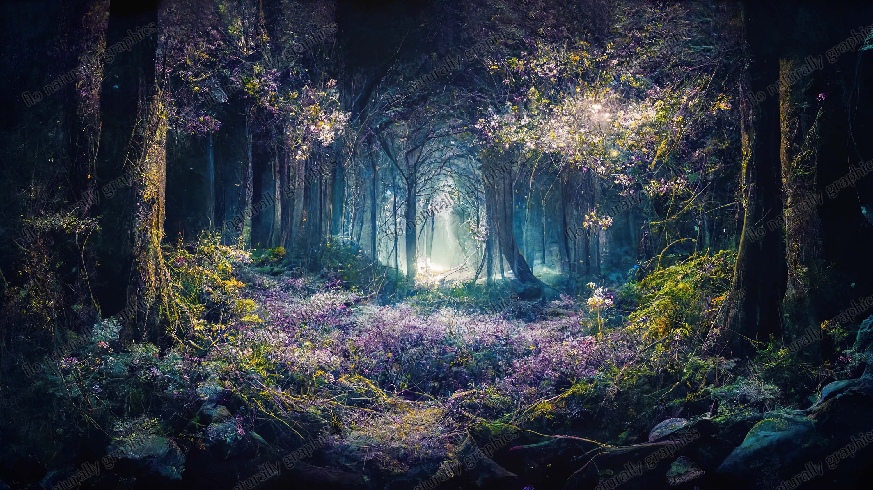Mystical Forest High Resolution Digital Backdrop for - Etsy - Magical Gummy Mix How Much Oil
