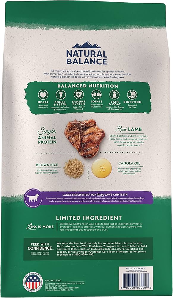 Natural Balance Limited Ingredient Adult Dry Dog Food with Vegan Plant - Natures Balance Limited Ingredient Dog Food