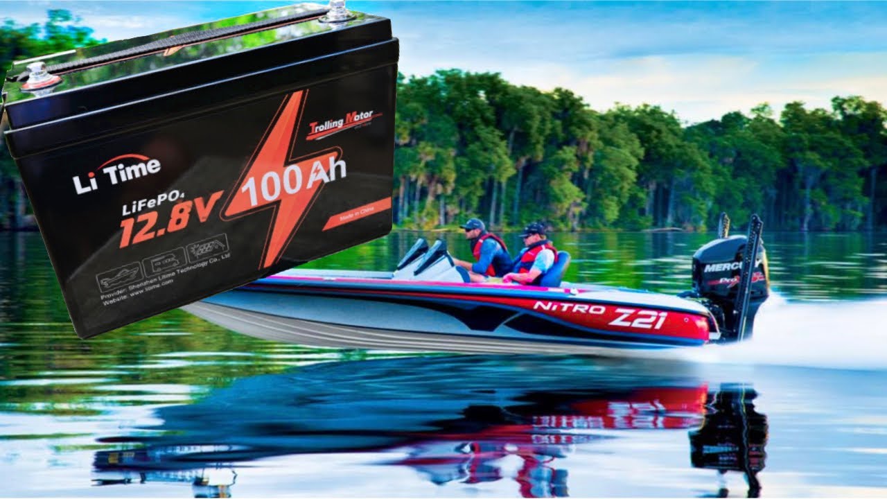 Litime 12v 100ah Tm Lithium Marine Trolling Motor Battery