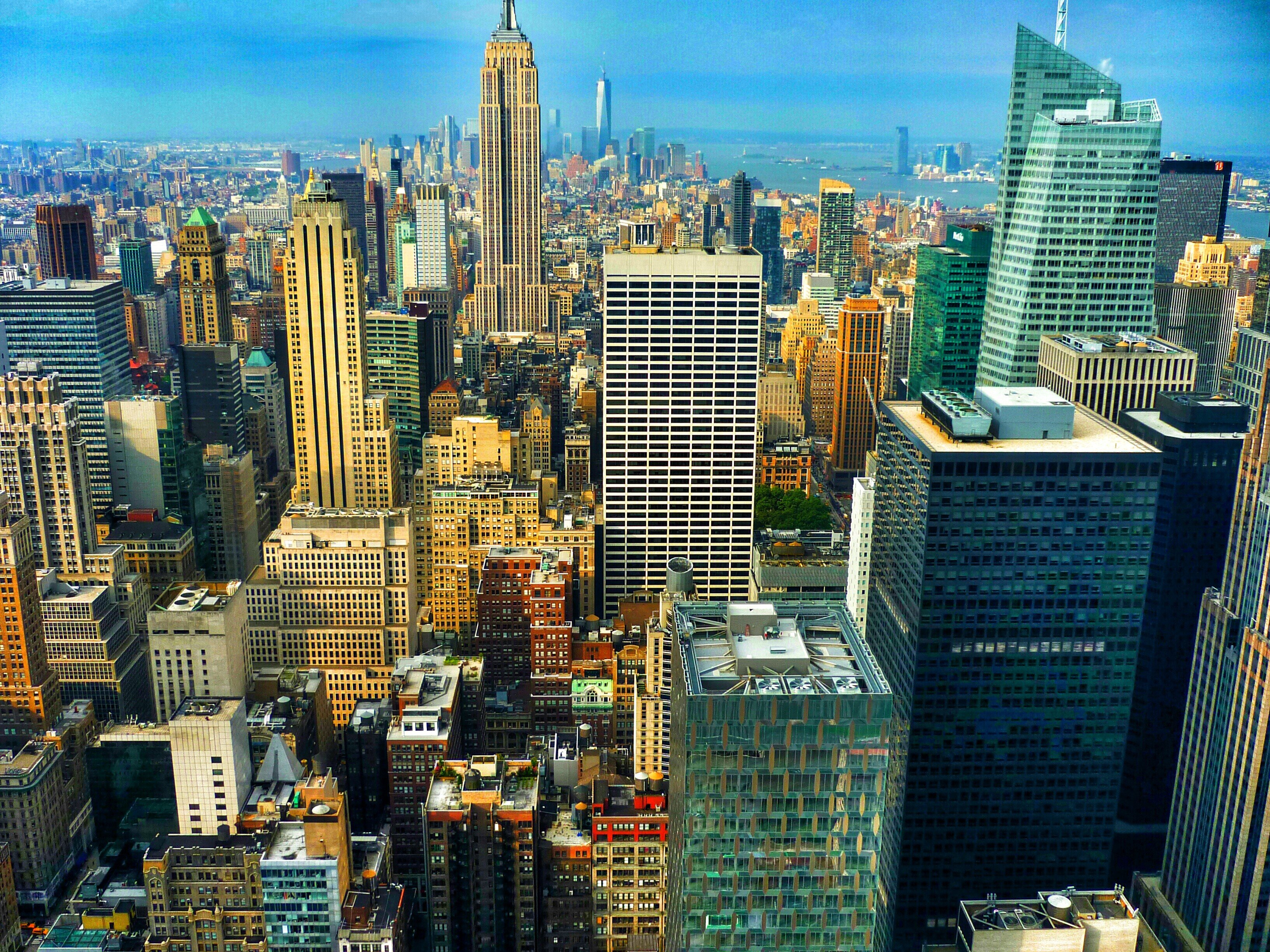 New York City, Empire State Building, Panoramas, Manhattan Wallpapers - Ny Style Crispy Cuppy 'roni Pizza
