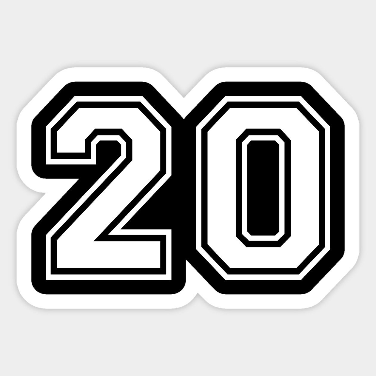 Number 20 twenty sticker number 20 – Artofit - 20 Free Scratch Cards No Deposit