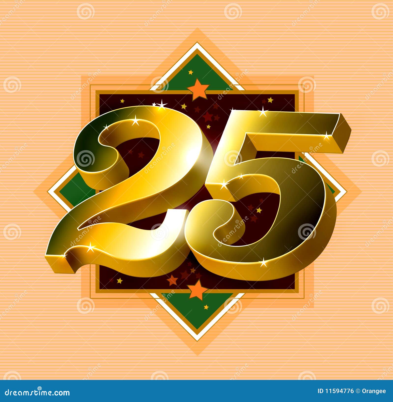 Number 25 Design - 25 Cents On The Dollar Meaning