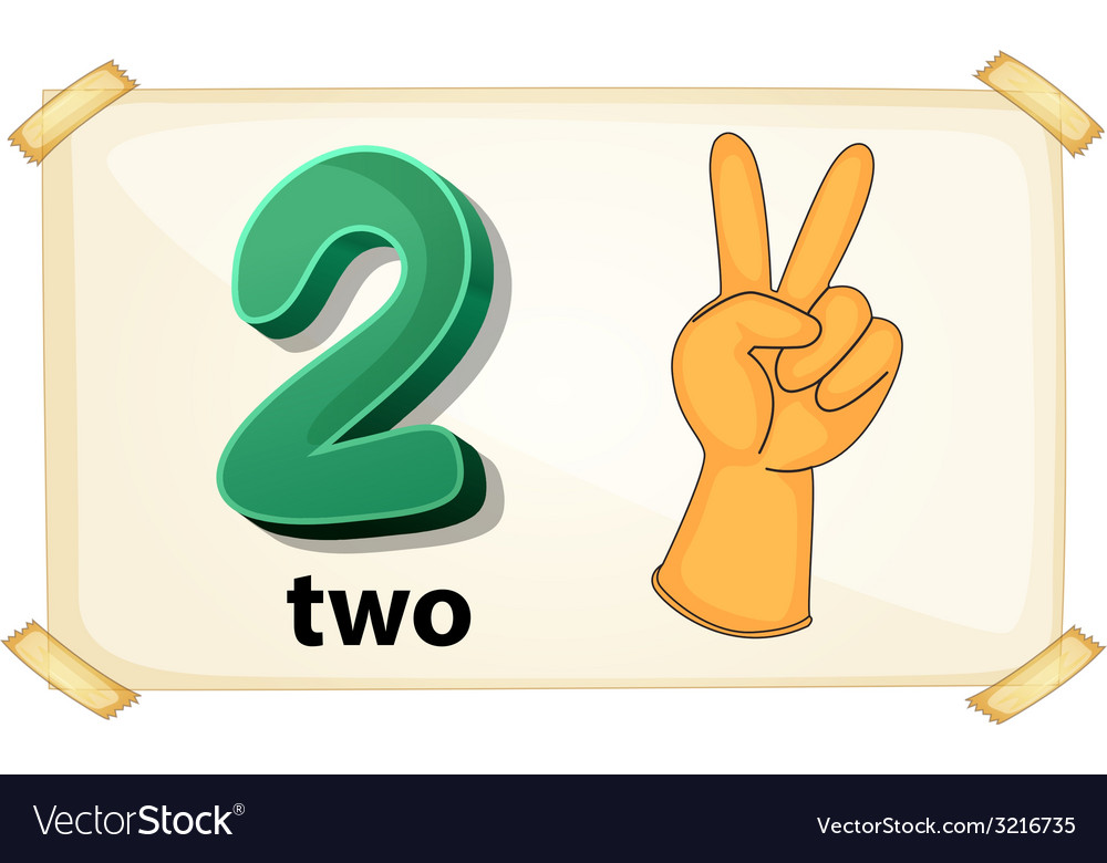 Number two Royalty Free Vector Image - VectorStock - Two Categories Of Expenses For Merchandising Companies Are