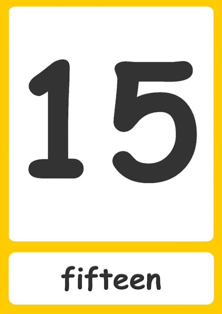 Number Words Flashcards - 15 West 12th Street New York Ny