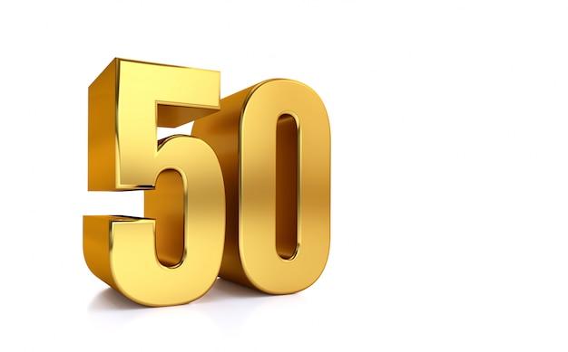Numeral 50, cincuenta, aislado sobre fondo blanco, render 3d | Foto Premium - 50 Ft Copper Bullet Hose Reviews Consumer Reports