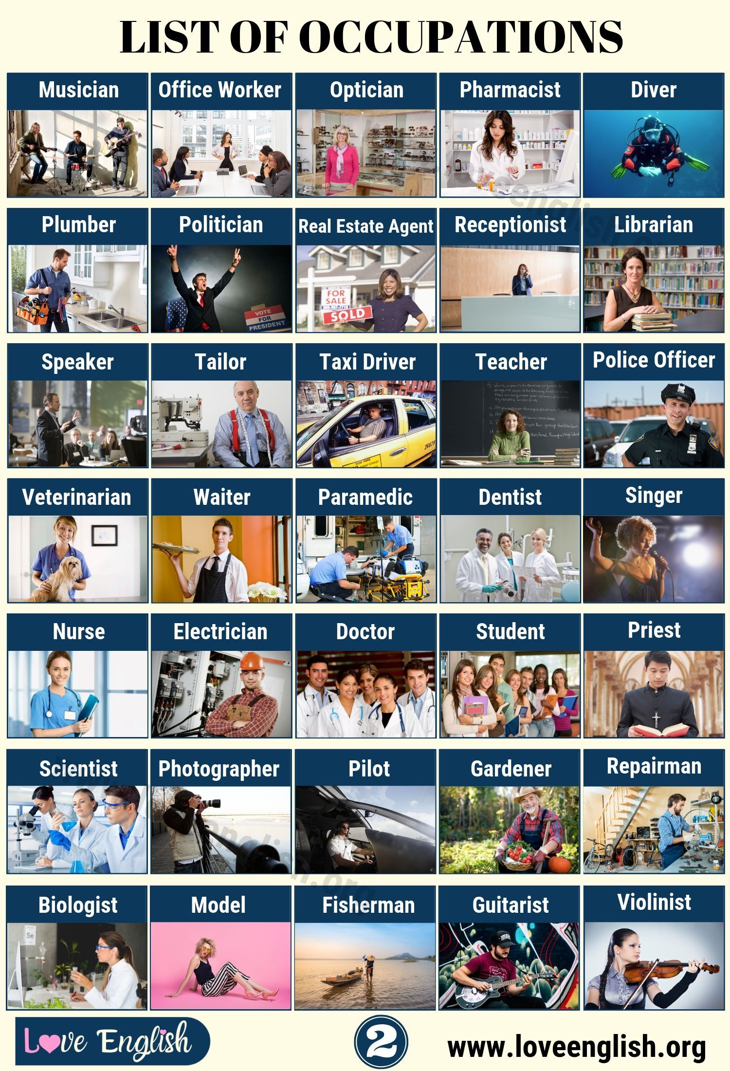 Occupations useful list of 70 common jobs in english – Artofit - Jobs At University Of Missouri Kansas City