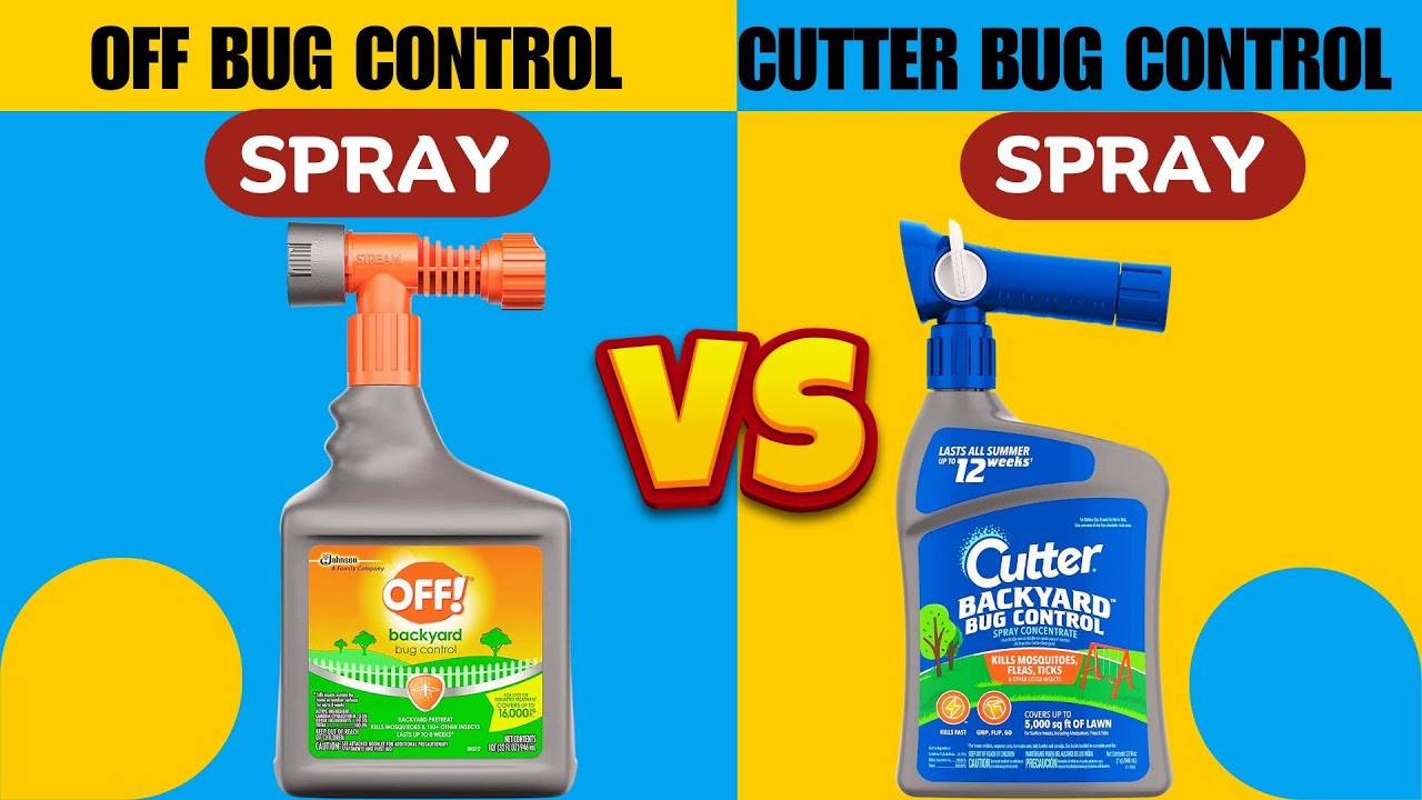 Off vs Cutter Backyard Bug Control Spray - Which is Best For Your Needs - Does Cutters Mosquito Repellent Better Than Off