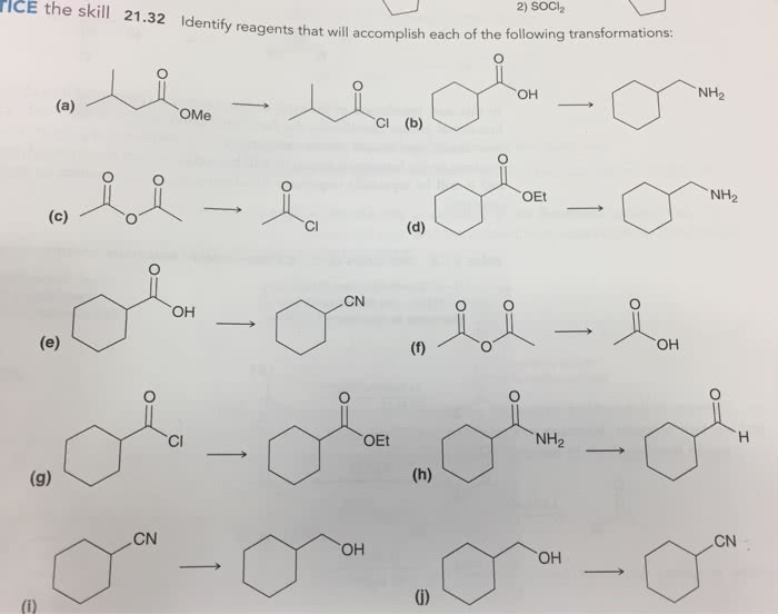 OneClass: Identify the reagents that will accomplish each of the - Identify The Best Reagents To Achieve The Following Transformation