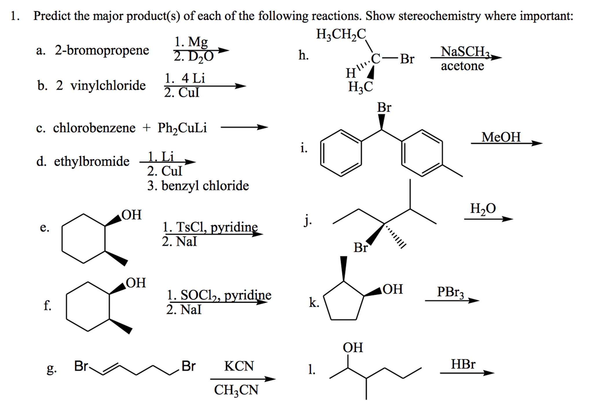 OneClass: Predict the major product(s) for the following reactions - Predict The Major Product S Of The Following Reaction