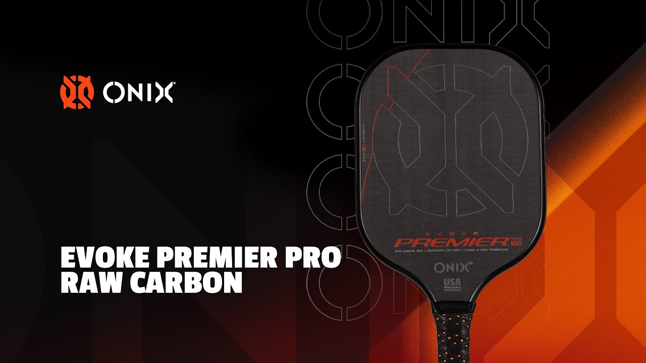 ONIX Pickleball Evoke Premier Pro Raw Carbon Pickleball Paddle - YouTube - Onix Evoke Premier Pro Raw Carbon Pickleball Paddle