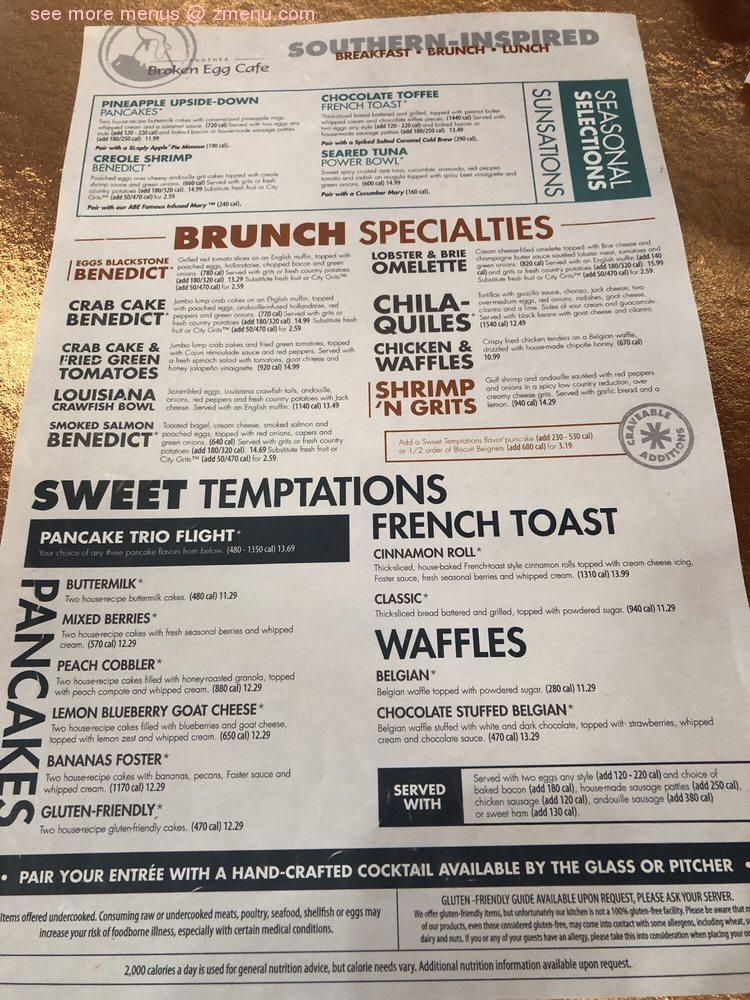 Online Menu of Another Broken Egg Cafe Restaurant, Lake Mary, Florida - Another Broken Egg Cafe Lake Mary