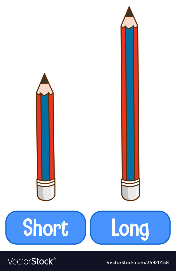Opposite adjectives words with short and long Vector Image - How Long Does Dexcom G7 Sensor Take To Warm Up