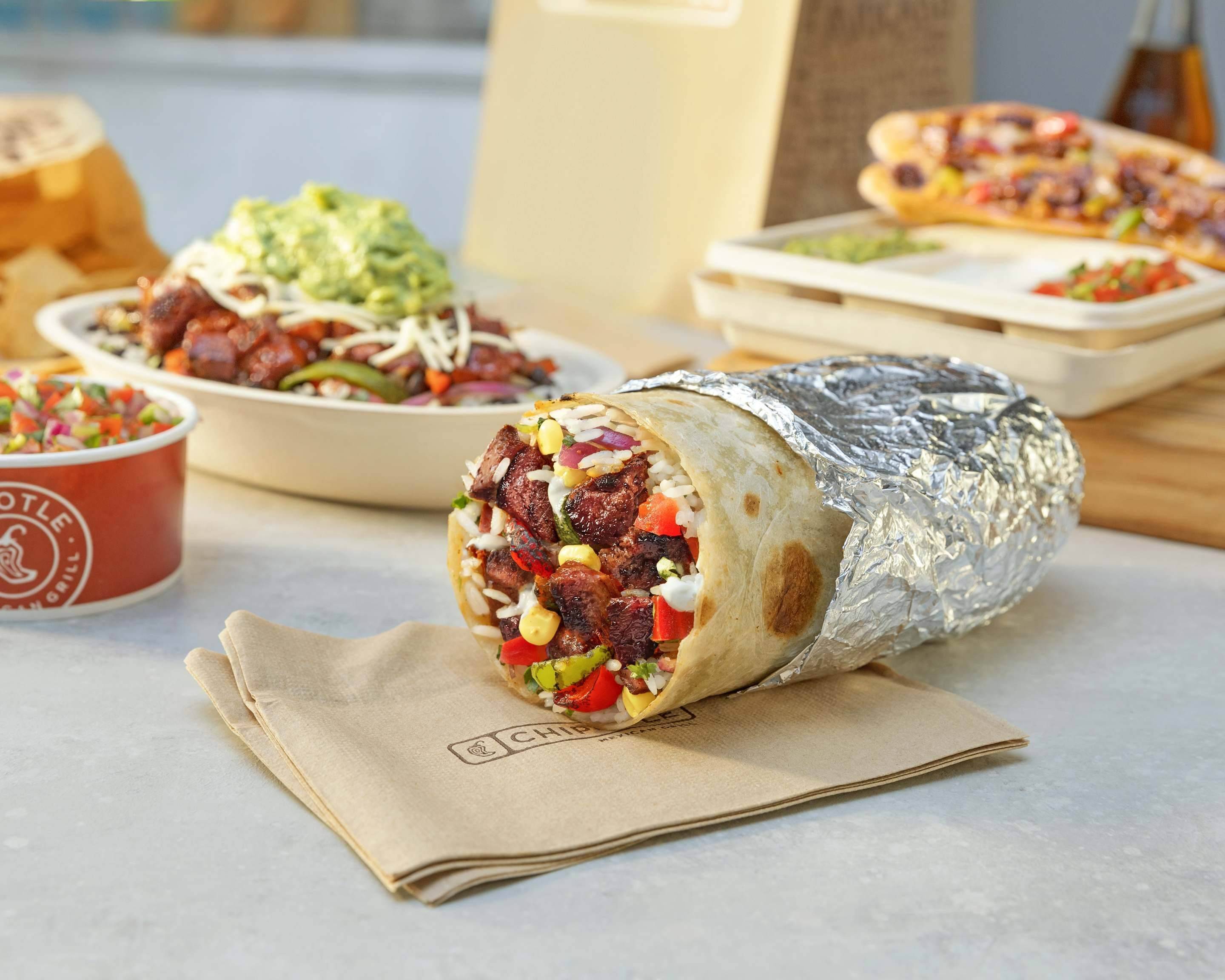 Order Chipotle Mexican Grill (1000 N. Main St. Suite C) Menu Delivery - Chipotle Round Up For Real Change
