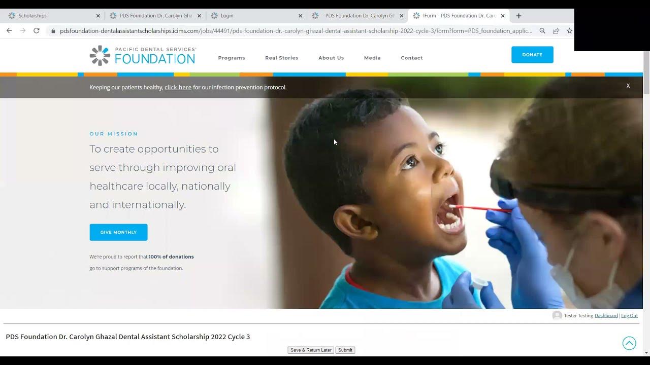 PDS Foundation Dental Assistant Scholarship Application How-To - YouTube - Pds Foundation Dentists For Special Needs