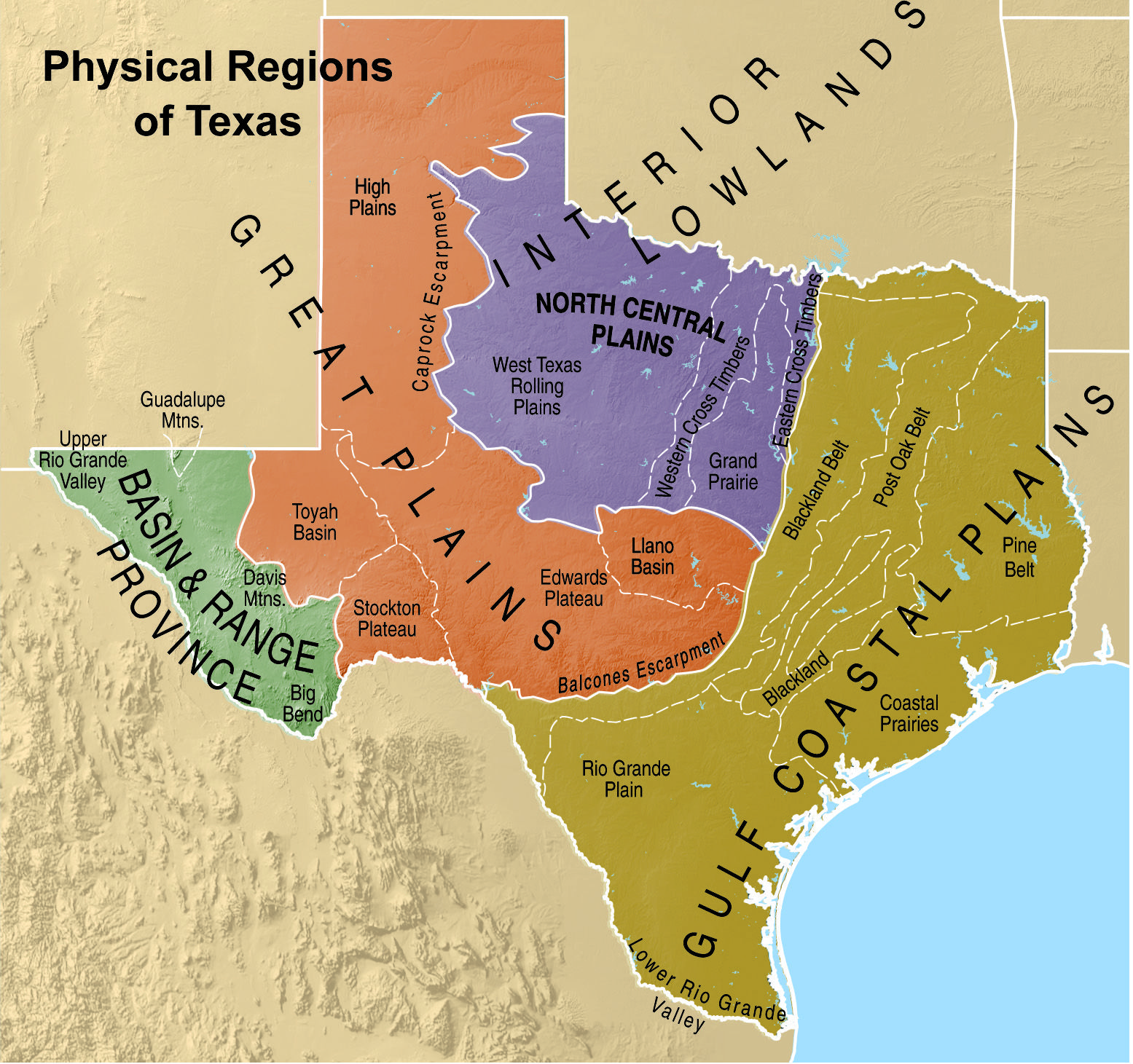 Physical Regions | Texas geography, Texas, Texas history - Does Regions Have A Coin Machine