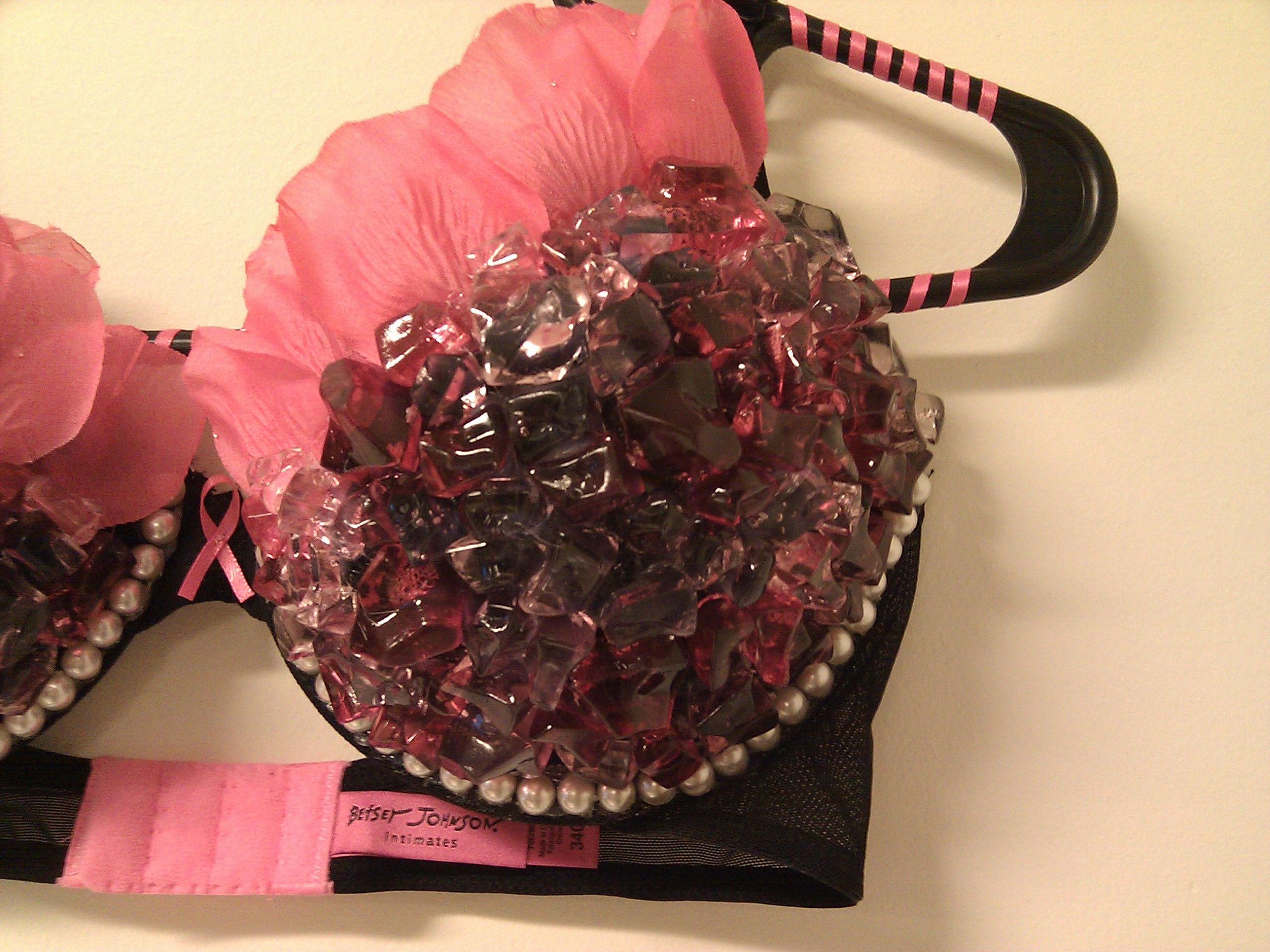 Decorated Bra For Breast Cancer Awareness