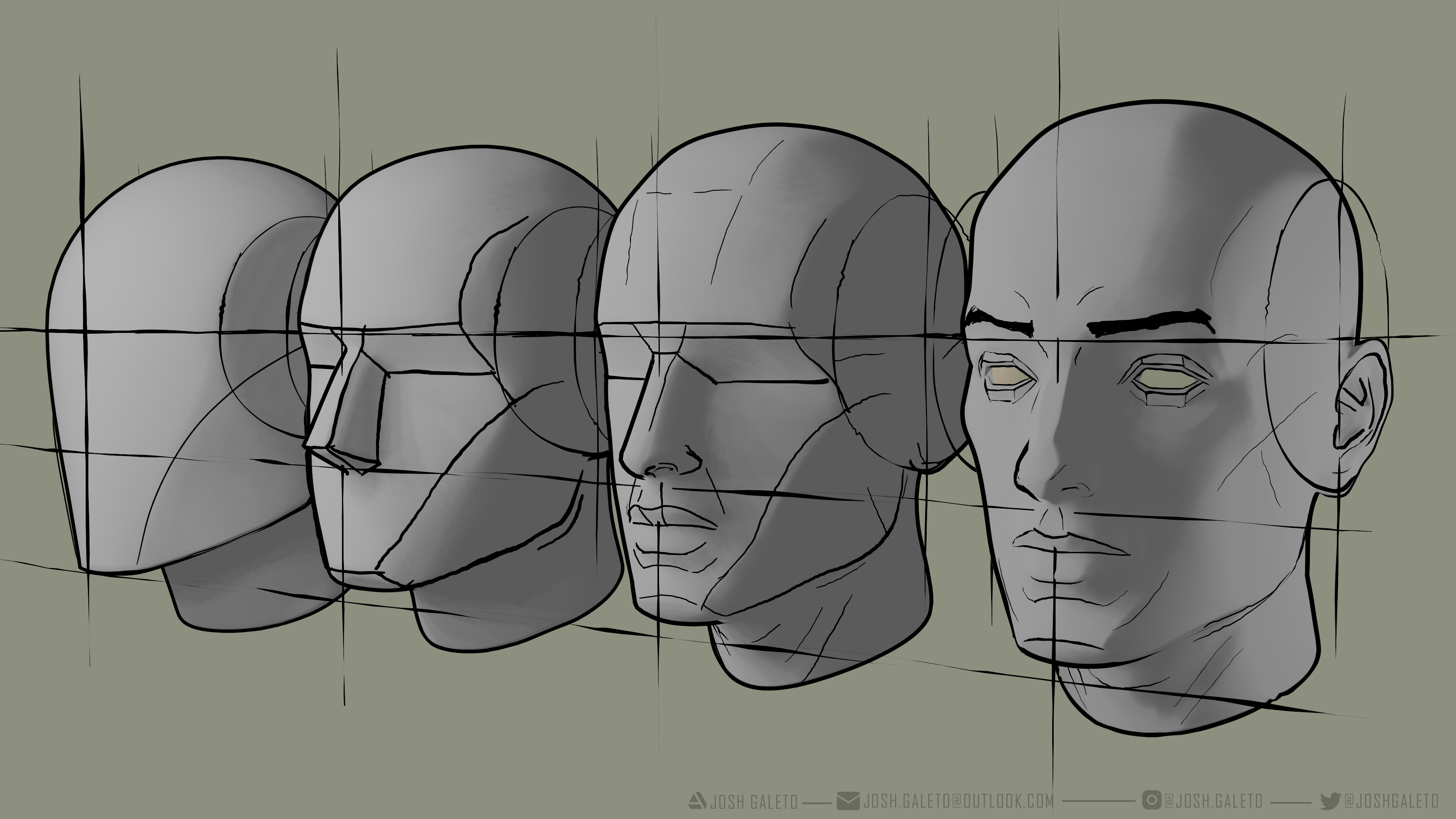 Planes of the Head, from Andrew Loomis Method - Finished Projects - Head Restraints Are Designed To Help Reduce