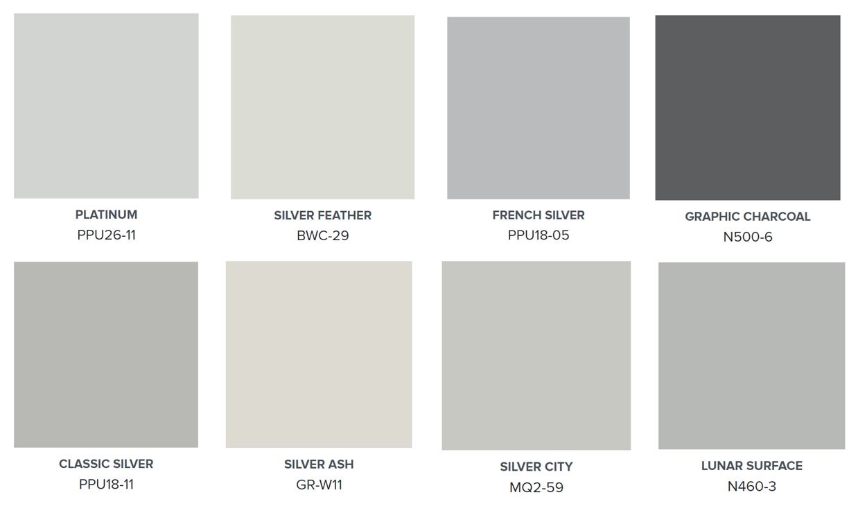 Popular mineral Gray Paint Colors – Gray Color Palette | Colorfully BEHR - Gray House With Black Garage Door
