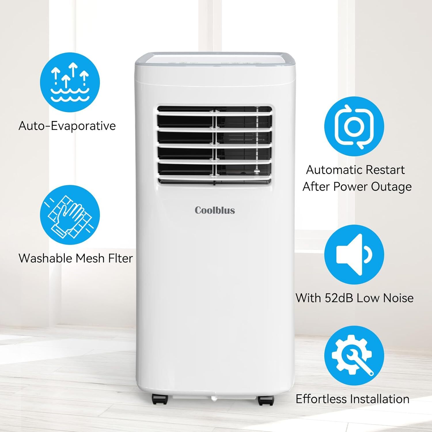 Portable air conditioner,10000 BTU portable ac unit up to 450 Sq,3 IN 1 - Portable Ac For 100 Sq Ft Room