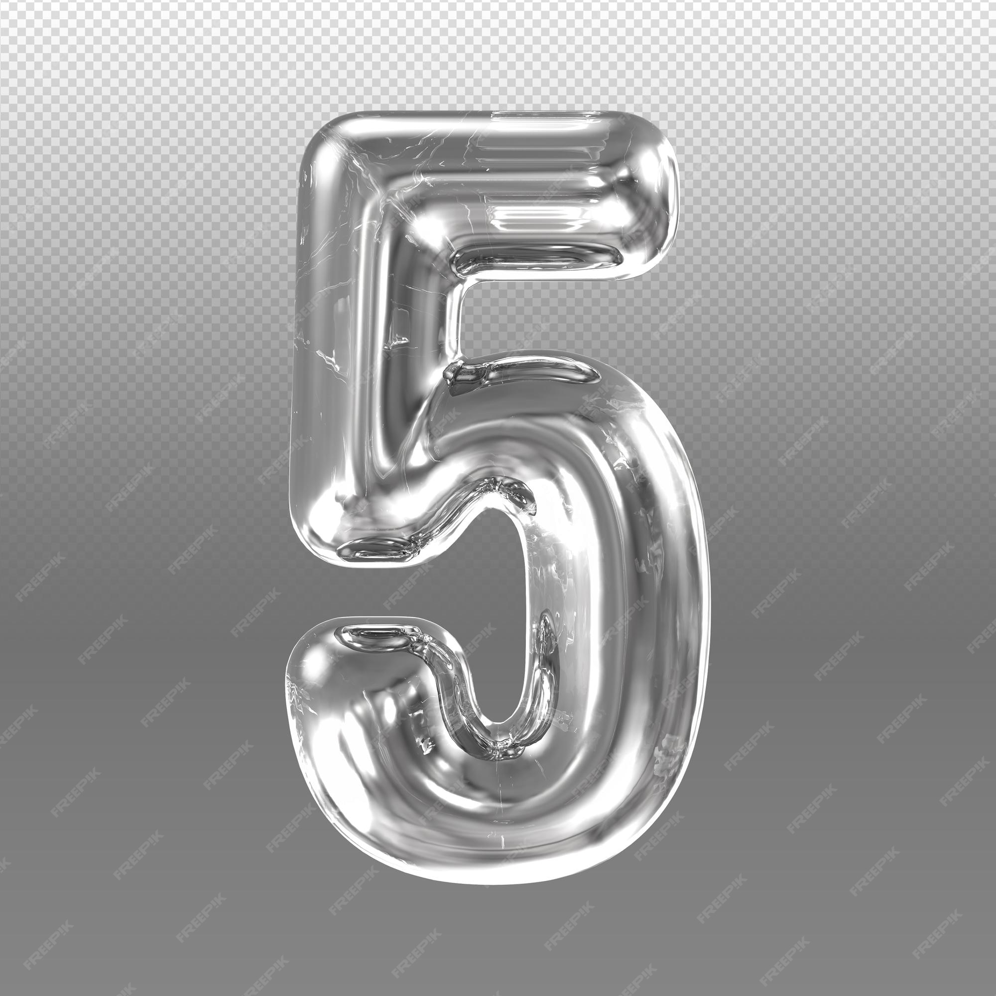 Premium PSD | A clear number 5 with a textured background. - 5 Below Pittsburg Ks Opening Date