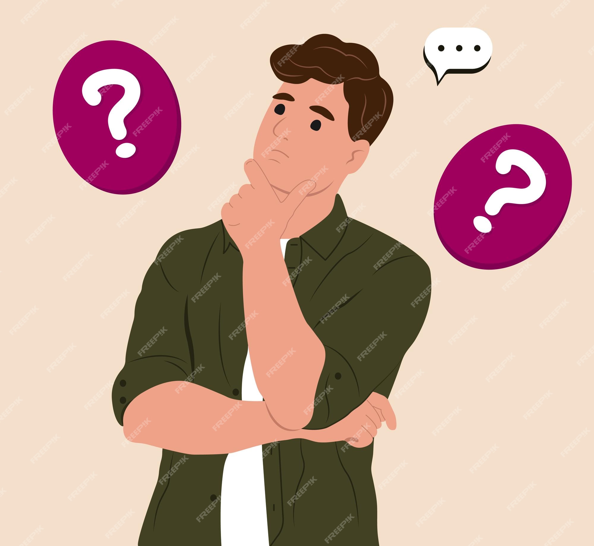 Premium Vector | Make choice decision concept A young man makes a - When Considering Personality Styles It Is Important To Remember That