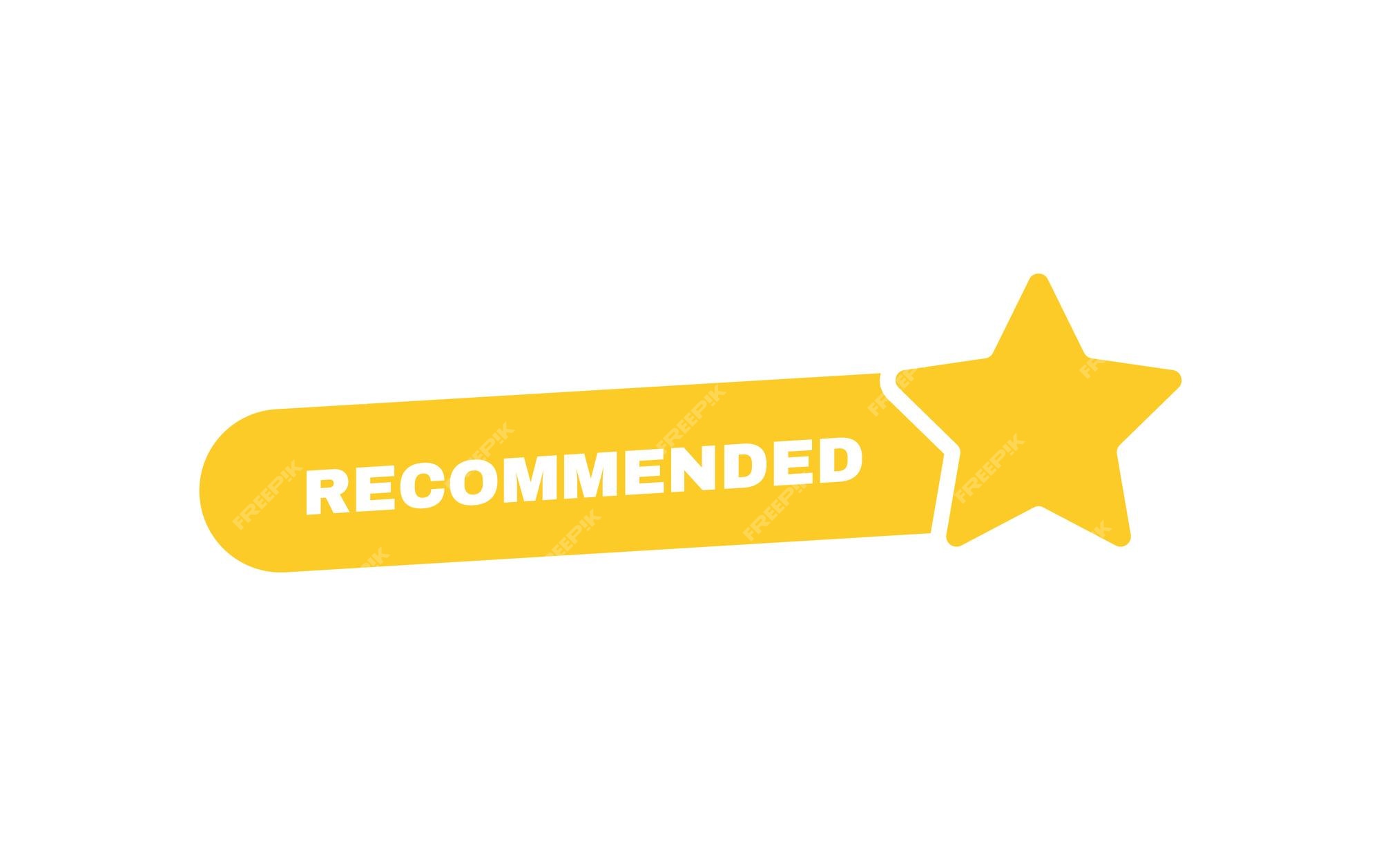 Premium Vector | Recommended label with star rating review Good choice - Recommended Ginseng And Ginkgo Biloba Extract Supplement