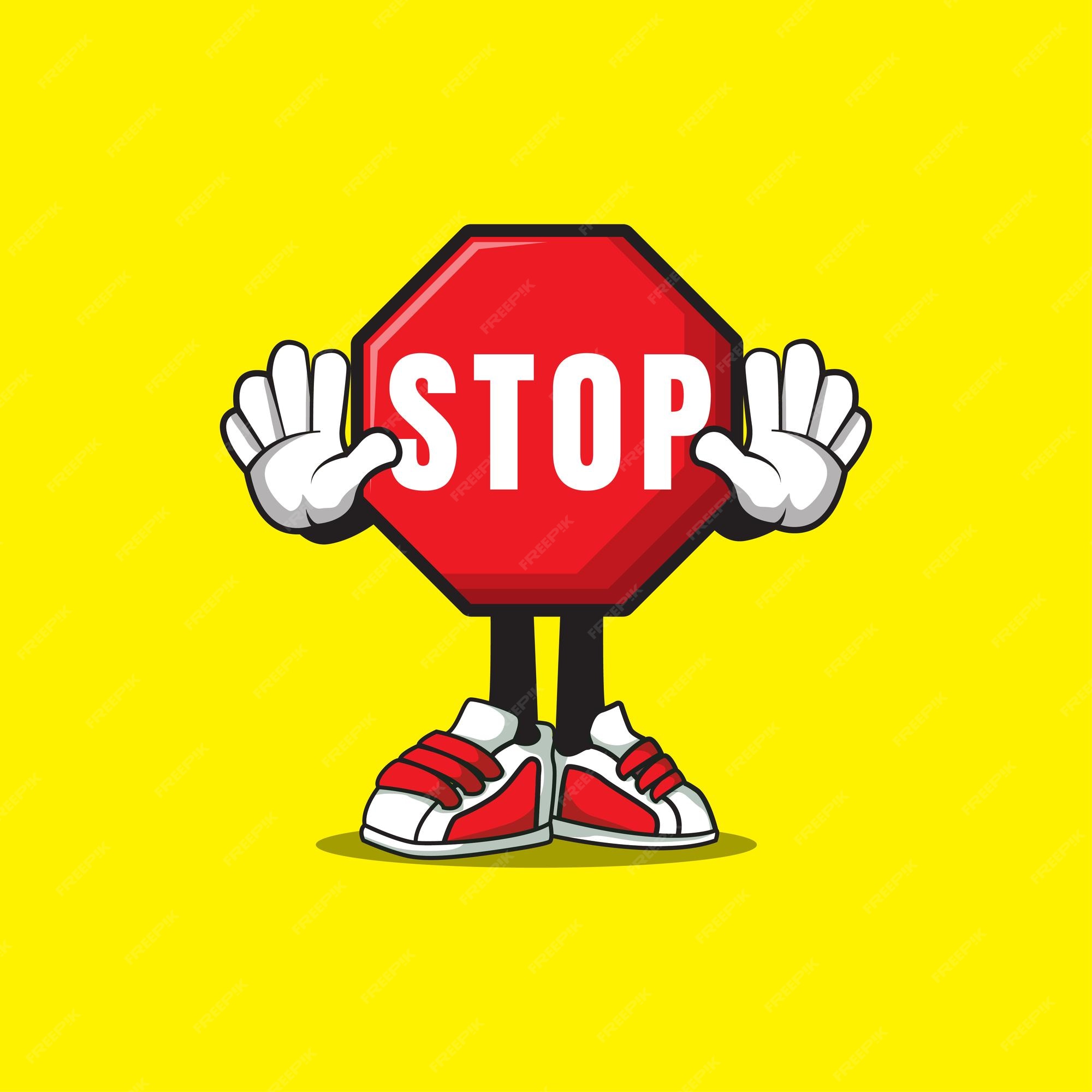 Premium Vector | Traffic signal stop sign mascot cartoon - How To Stop Breakthrough Bleeding After Exercise