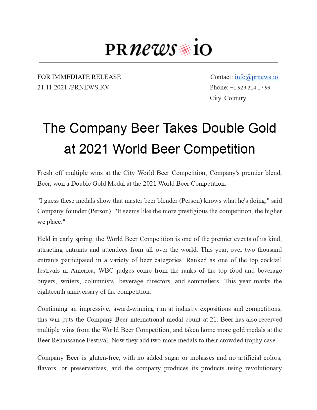 Press Release Sample for Product Launch - How To Write A Press Release For A Product