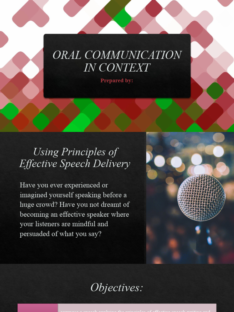 Principles of Effective Speech Delivery | PDF | Gesture | Speech - Effective Speech Delivery Should Be All Of The Following