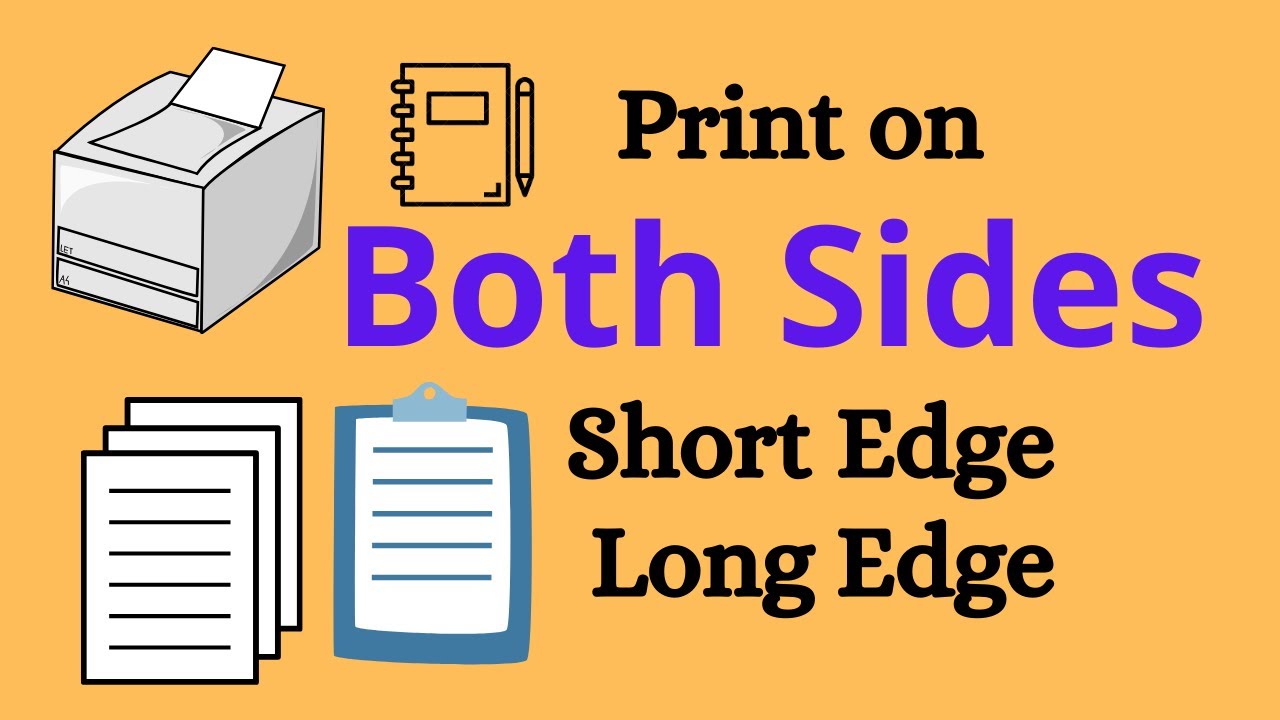 Print On Both Sides Flip On Short Edge Meaning